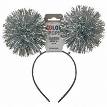 Head Bopper Silver Pom Pom