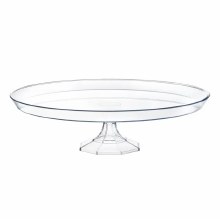 10.5" Clear Round Cake Stand