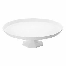 10.5" White Round Cake Stand
