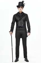 VictorianTail Coat Blk 3XL