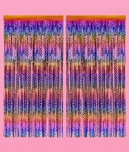 Curtain Foil Wavy Rainbow
