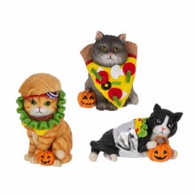 Cats In Costumes Figurine Asst