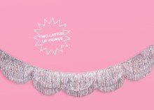 Fringe Silver Holographic 6ft