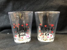 Shotglass Lightup Hearts ~ 1pc