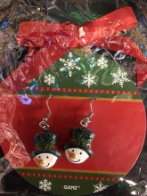 Snowman Tophat Earrings