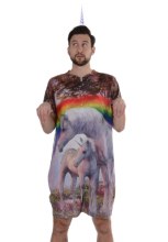 Faux Real Unicorn Romper L