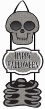 Sign HHalloween Skulls