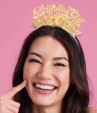 Tiara HB Gold Glitter