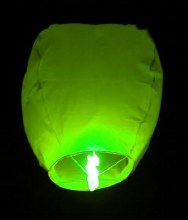 Flying Sky Lantern Green