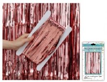 Foil Door Curtain Rose Gold