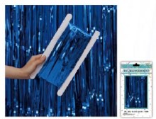 Foil Door Curtain Blue