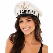 Hat Rhinestone Captain
