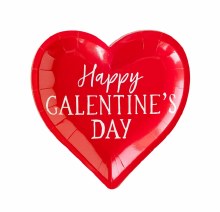 Heart Galentine's Day Plate 8"