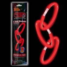 Glow Bracelets Red 3pk