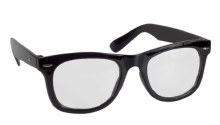 Glasses Reporter/Nerd Black