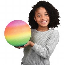 Rainbow Playground Ball 9in.