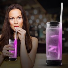 Glow Straws Pink 25ct