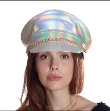 Captain Hat Irid Silver