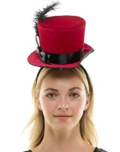 Red Velvet Mini Top Hat