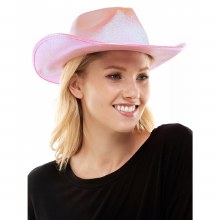 Cowboy Hat Metallic Pink