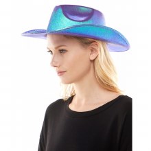 Cowboy Hat Metallic Turquoise