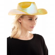 Cowboy Hat Metallic Yellow
