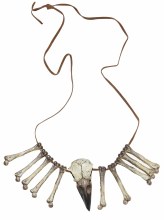Necklace Bird Skull & Bones