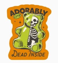 Sticker Adorably Dead Inside