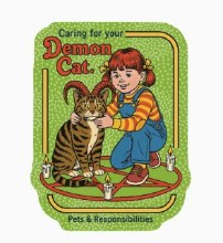 Sticker Demon Cat