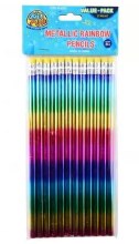 Metallic Rainbow Pencils 12pk