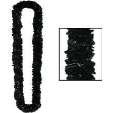 Lei Black Plastic 1in