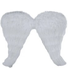 White Feather Angel Wings 18"