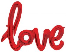 AF Script LOVE Red 40"