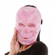 Mask Skull Full Rhinestone Pnk