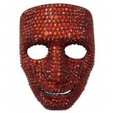 Rhinestone Mask Full ~ Red