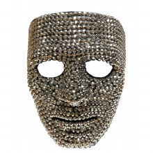 Rhinestone Mask Full ~ Silver