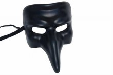 Mask Venetian Short Nose Blk