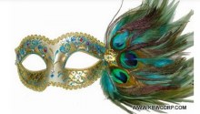 Mask Venetian Peacock Side