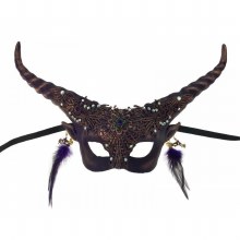 Horned Devil Mask Purple