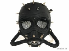 Gas Mask Black w/ Spikes