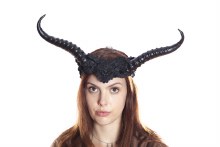 Vintage Black Horn Headband