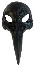 Bird Skull Masquerade Mask Black