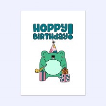 Hoppy Birthday Frog Card