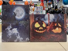 Canvas Light Up Halloween Asst