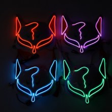 Mask Full Face Neon Light Up