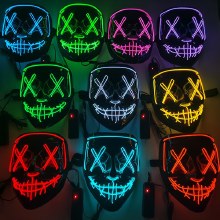 Neon Light Up Purge Mask Asst