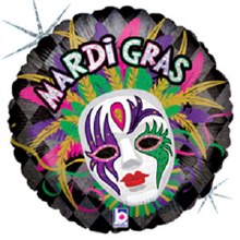 Mylr 18" Mardi Gras Mask