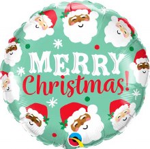 MYLR Merry Xmas Santas 18"