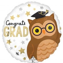 MYLR Grad Congrats Owl 17"