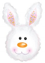 Easter Bunny, Head Shape • Jumbo 31" Mylar Helium Balloon